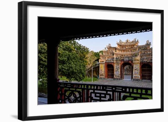 Chuong Duc Gate, Forbidden City in Heart of Imperial City-Nathalie Cuvelier-Framed Photographic Print