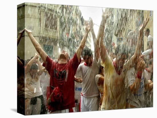 Chupinazo the Official Opening of the 2005 San Fermin Fiestas-null-Stretched Canvas