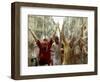 Chupinazo the Official Opening of the 2005 San Fermin Fiestas-null-Framed Photographic Print