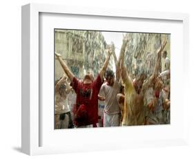 Chupinazo the Official Opening of the 2005 San Fermin Fiestas-null-Framed Photographic Print