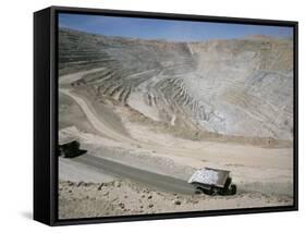 Chuqui Open-Pit Copper Mine, 4Km Long, 720M D Eep, Chuquicamata-Tony Waltham-Framed Stretched Canvas