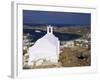 Church Above Ormos, the Port, Island of Ios, Cyclades, Greece-Gavin Hellier-Framed Photographic Print