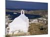 Church Above Ormos, the Port, Island of Ios, Cyclades, Greece-Gavin Hellier-Mounted Photographic Print