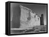 Church Acoma Pueblo. NHL New Mexico, Mision De San Estevan Del Rey Acoma 1933-1942-Ansel Adams-Framed Stretched Canvas