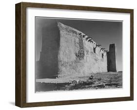 Church Acoma Pueblo. NHL New Mexico, Mision De San Estevan Del Rey Acoma 1933-1942-Ansel Adams-Framed Art Print