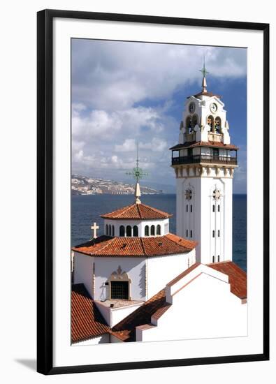 Church and Bay, Candelaria, Tenerife, 2007-Peter Thompson-Framed Photographic Print