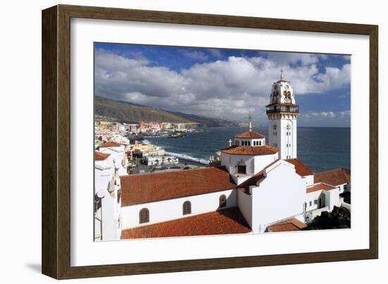 Church and Bay, Candelaria, Tenerife, 2007-Peter Thompson-Framed Photographic Print