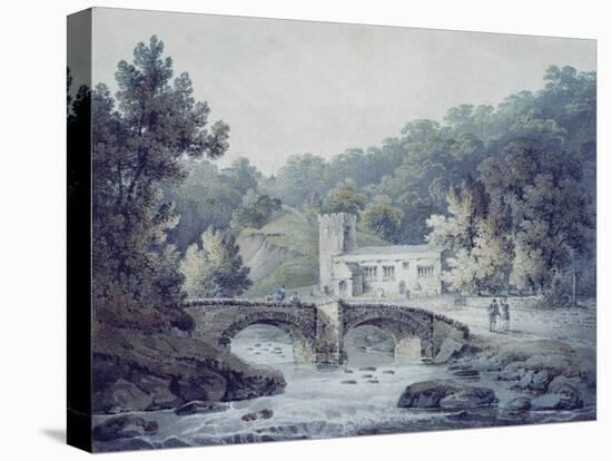 Church and Bridge, Hubberholme, Yorkshire-James Bourne-Stretched Canvas