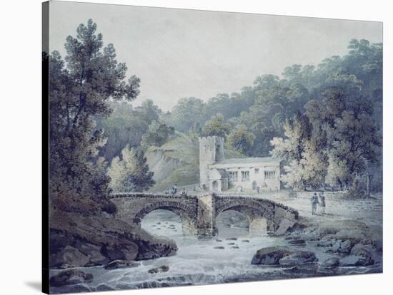 Church and Bridge, Hubberholme, Yorkshire-James Bourne-Stretched Canvas