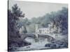 Church and Bridge, Hubberholme, Yorkshire-James Bourne-Stretched Canvas