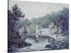Church and Bridge, Hubberholme, Yorkshire-James Bourne-Stretched Canvas