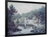 Church and Bridge, Hubberholme, Yorkshire-James Bourne-Framed Giclee Print