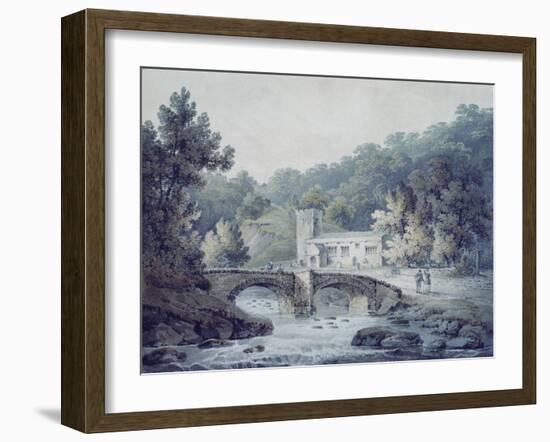 Church and Bridge, Hubberholme, Yorkshire-James Bourne-Framed Giclee Print