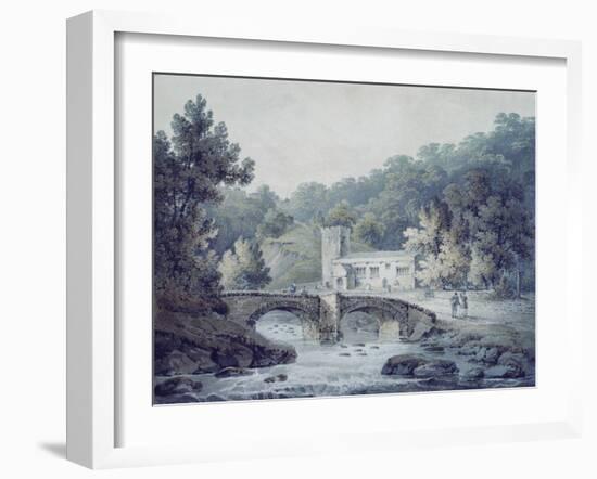 Church and Bridge, Hubberholme, Yorkshire-James Bourne-Framed Giclee Print