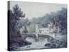 Church and Bridge, Hubberholme, Yorkshire-James Bourne-Stretched Canvas