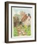 Church and Farm Track, 1998-Linda Benton-Framed Premium Giclee Print