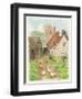 Church and Farm Track, 1998-Linda Benton-Framed Premium Giclee Print