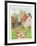 Church and Farm Track, 1998-Linda Benton-Framed Giclee Print