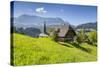 Church and Farmhouse in a Village in the Emmental Valley, Berner Oberland, Switzerland-Jon Arnold-Stretched Canvas