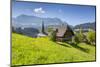 Church and Farmhouse in a Village in the Emmental Valley, Berner Oberland, Switzerland-Jon Arnold-Mounted Photographic Print