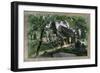 Church and Graveyard in Springtime-null-Framed Giclee Print