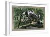 Church and Graveyard in Springtime-null-Framed Giclee Print