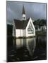 Church and Koi Pond, Wailea Beach, Maui, Hawaii, Hawaiian Islands, USA-Alison Wright-Mounted Photographic Print
