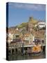 Church and Lifeboat in the Harbour, Whitby, North Yorkshire, Yorkshire, England-Neale Clarke-Stretched Canvas