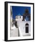 Church and Souvenir Shop at Santorini, Cyclades, Greek Islands, Greece, Europe-Sakis Papadopoulos-Framed Photographic Print
