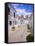 Church and Street in Altea, Valencia, Spain, Europe-Gavin Hellier-Framed Stretched Canvas