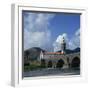 Church and the Medieval Ponte De Lima, Minho, Portugal, Europe-Christopher Rennie-Framed Photographic Print