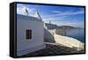 Church and View, Mykonos Town (Chora), Mykonos, Cyclades, Greek Islands, Greece, Europe-Eleanor-Framed Stretched Canvas