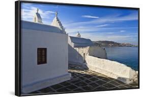 Church and View, Mykonos Town (Chora), Mykonos, Cyclades, Greek Islands, Greece, Europe-Eleanor-Framed Photographic Print