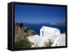 Church at Imerovigli, Santorini, Cyclades, Greek Islands, Greece, Europe-Sakis Papadopoulos-Framed Stretched Canvas