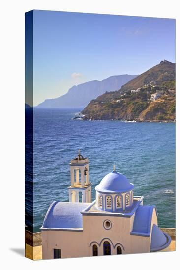 Church at Kantouni, Kalymnos, Dodecanese, Greek Islands, Greece, Europe-Neil Farrin-Stretched Canvas