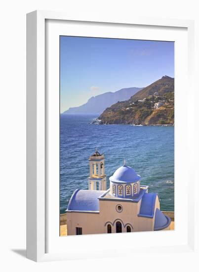 Church at Kantouni, Kalymnos, Dodecanese, Greek Islands, Greece, Europe-Neil Farrin-Framed Photographic Print