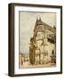 Church at Moret after the Rain, 1894 (Oil on Canvas)-Alfred Sisley-Framed Giclee Print