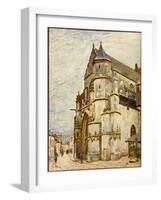 Church at Moret after the Rain, 1894 (Oil on Canvas)-Alfred Sisley-Framed Giclee Print