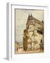 Church at Moret after the Rain, 1894 (Oil on Canvas)-Alfred Sisley-Framed Giclee Print