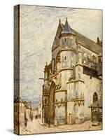 Church at Moret after the Rain, 1894 (Oil on Canvas)-Alfred Sisley-Stretched Canvas