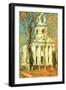 Church At Old Lyme, Connecticut-Childe Hassam-Framed Art Print