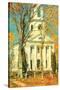 Church at Old Lyme, Connecticut-Childe Hassam-Stretched Canvas