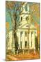 Church at Old Lyme, Connecticut-Childe Hassam-Mounted Art Print
