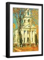 Church at Old Lyme, Connecticut-Childe Hassam-Framed Art Print