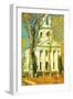 Church At Old Lyme, Connecticut-Childe Hassam-Framed Art Print