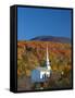 Church at Stowe, Vermont, New England, USA-Demetrio Carrasco-Framed Stretched Canvas