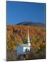 Church at Stowe, Vermont, New England, USA-Demetrio Carrasco-Mounted Photographic Print