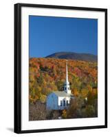 Church at Stowe, Vermont, New England, USA-Demetrio Carrasco-Framed Photographic Print