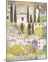 Church at Sul Garda-Gustav Klimt-Mounted Art Print
