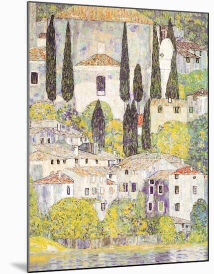 Church at Sul Garda-Gustav Klimt-Mounted Art Print